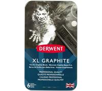 Derwent XL Tinted Graphite Drawing Blocks, Set of 6, Professional Quality, 2302010 - Multi-Colour