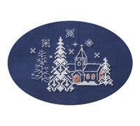 Derwentwater Designs Christmas Cross Stitch Card Kit - Let it Snow