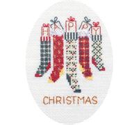 Derwentwater Designs Christmas Stockings Christmas Card Kit