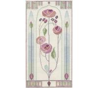 Derwentwater Designs MKP5 Mackintosh Cross Stitch Kit - Oriental Rose