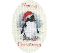 Derwentwater Designs Penguin Greeting Card Cross Stitch Kit
