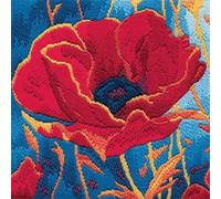 Derwentwater LSPH Designs Long Stitch Kit - Poppy Head