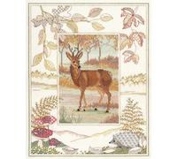 Derwentwater Wildlife Series Deer Counted Cross Stitch Kit 14 count aida