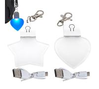Derwrtup 2 Pieces Purse Glow Light, Purse Lamp Heart, 2.8" Lamp Handbag, Purses Light Handbag Lights USB, Heart Shaped Hanging Night Lights for Women Ladies Girls Gift
