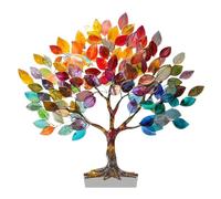 Derwrtup Acrylic Desk Tree, Positive Tree Desk | Aesthetic Spacing Colourful Desktop ations | Small Desk Figures, Home Station for Table, Desk