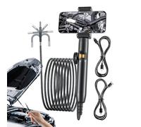Derwrtup Articulated Endoscope, Video Inspection Device with Light, Flexible Waterproof Tool for Pipe Inspection in Automotive Mechanics Motor Repair and HVAC Systems