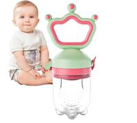 Derwrtup Baby Fruit Food Feeder Pacifier,Teething Pacifier Food Feeder Pacifier | Silicone Pouches Baby Fruit Teethers, Mesh Teether Fruit Teething Toy, Training Massaging Toy, Feeding Supplies