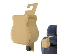 Derwrtup Car Drink Holder - Car Cup Holder Back Seat - Leather Box Storage for Water Bottle Mobile Phone Key Bag Car Truck Motorhome Travel Road Trip