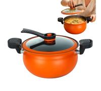 Derwrtup Cooking Pots with Lid - Large Deep Pressure Cooker, Kitchen Pots Cookware Non-Stick Cooking Pot - For Gas, Electric and Induction Cookers, Ceramic Soup and Pasta, Household, Restaurant