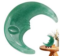Derwrtup Crystal Stone for Meditation Energy Crystal Stones - Hand Carved Moon Energy Stones - Polished Crystals Stone Home Decoration Crystal Stone for Arts Crafts Collections