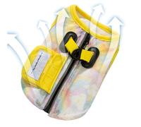 Derwrtup Dog Cooling Shirt, Cooling Jacket for Four-Legged Friends, Sleeveless Cooling Garment with Neck Ring for Walks, Excursions, Car Trips in Summer Heat