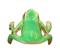 Derwrtup Frog Rings, Frog Rings for Women, Adjustable Cute Jewellery Animal Rings, Vintage Jewellery, Funny Realistic Finger Band for Women, Girls, Birthday, Siehe Beschreibung, See description, See