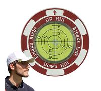 Derwrtup Golf Green Reader, Golf Ball Marker Hat Clip, Golf Trainer Accurate Reading Aid, Stylish Hat Clip Training Aid for Beginners Professionals