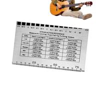 Derwrtup Guitar Action Gauge | Guitar Setup Kit,Portable String Action Setup Gauge for Luthier Electric Acoustic Professionals Outdoors Home Travel