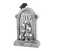 Derwrtup Halloween Tombstones | Halloween Decorations Outdoor Tombstones | Miniature Gravestones Headstones Scary Props for Crafts Ground Fence Cemetery Yard Exterior Garden Party Outside