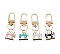 Derwrtup Keychain Pendant - Vintage Sewing Machine Key Holder For Bags - 4 Pieces Fashion Keychains Pendant, Fashion Backpack Accessories For Young Women Boys Girls Family, A, Consulte la descripción