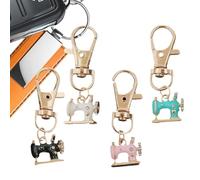 Derwrtup Keychain Pendant - Vintage Sewing Machine Key Holder For Bags - 4 Pieces Fashion Keychains Pendant, Fashion Backpack Accessories For Young Women Boys Girls Family, B, Consulte la descripción
