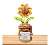 Derwrtup Knitted Doll - Artificial Sunflowers Bouquet | Artificial Sunflowers Bouquet, Cute Crochet Sunflowers Inspiration Knitted Joy