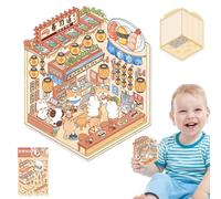Derwrtup Make Your Own Scene Stickers, Miniature House Stickers, Decorative Wall Tattoos, 3D Effect, Scrapbooking Decoration Tool, Small Room Landscaping Levels for Children