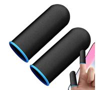 Derwrtup Mobile Phone Game Finger Case, Finger Cases for Games, Pack of 2 Anti-Sweat Finger Protectors Made of Carbon Fibre, Comfortable Game Finger Cases to Improve Touch Response and Finger