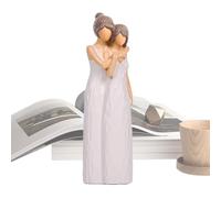 Derwrtup Mom Daughter Figurine | Mother Daughter Hugging Statues,Expresses Loving Relationships Between Mother and Daughter