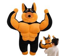 Derwrtup Muscle Dog Plush Flexible Soft Stuffed Animals Dog Dolls