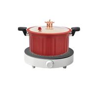 Derwrtup Non-Stick Cooking Kitchen Pans, Pressure Cooker Kitchen Pan with Handle for Soup Sauce Cooking Frits Induction Cooker Camping