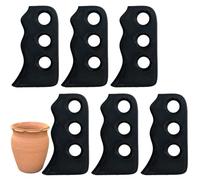 Derwrtup Pack of 6 Versatile Pottery Cutting Tools - Durable Clay Tools - Carved Clay Sculpture Cutter | For Sculpture Scratchers Ceramic Art Sculption Modeling Texturing