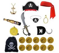 Derwrtup Pirate Accessories, Children's Halloween Costume Set - Costume Accessory for Carnival Fancy Dress Party Halloween Theme Party Theatre Event and