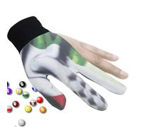 Derwrtup Pool cue gloves, billiard gloves, shooter pool gloves for the left hand, wear-resistant pool cue sports gloves, non-slip gloves with open fingers for children