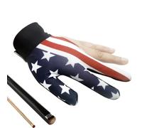 Derwrtup Pool gloves, pool gloves for the left hand, 3-finger gloves for the left hand for billiards, non-slip sports gloves with open fingers, highly elastic pool cue gloves