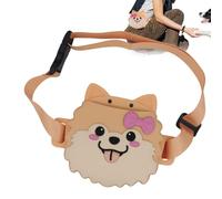 Derwrtup Puppy Treat, Dog Shape Design, Adjustable Belt and Leak-Proof, Snack Bum Bag, for Hiking, Outdoor Adventures, Daily Walking, Travel and Training