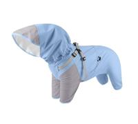 Derwrtup Raincoat for Dogs, Smooth Puppy Rain Poncho with Hood, Adjustable Reflective Waterproof Dog Clothes for Sizes M to XL, for Puppies and Dogs in Rainy Weather Walks