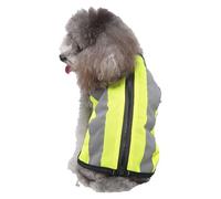 Derwrtup Reflective Dog Vest | Dog Safety Service Vest with Zipper,Fluorescent Breathable Pet Apparel Training Glowing Jacket for Outdoor Running Walking