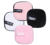 Derwrtup Reusable Face Pads, Makeup Remover Cloth, 4 Pieces Makeup Remover Cloth Face Pads, Eco-Friendly, Washable Facial Cleansing Eco Pads for All Skin Types