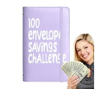Derwrtup Savings Book with Envelopes, Budget Planner for Expenditure Management, 100 Days Household Planner, Financial Management for Adults, Women, Men, Daily Expenses Organisation
