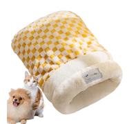 Derwrtup Sleeping Bag for Cats - Cozy Bed for Cats, Cave Washable Warm for Puppies Kittens Small Pets Winter Autumn Indoor Travel