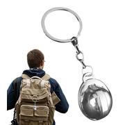 Derwrtup Small Safety Hat Keyring - Mini Helmets Key Ring - Construction Hat Keyring for Party Favours of the Assembly, Children's Birthday Party Favours, silver, Siehe Beschreibung