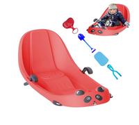 Derwrtup Snow Sledge, Ergonomic Family Friendly, Snow Sledge for Outdoor Use with Brake, for Girls, Preschool Children on Snowy Hills in the Park in the Garden and on the