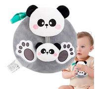 Derwrtup Soft Book, Soft Cloth Animals Educational Books, Tear-Resistant Busy Book for Toddler, Sensory Educational Book Toys for Kids 6-12 Months