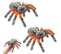 Derwrtup Spider Plush Toy 25cm Big Eyes Soft Stuffed Spider | Soft Plush Spider 25cm Big Eyes, Cute Realistic Halloween Decoration, Great Birthday Christmas Gift For Kids