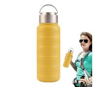 Derwrtup Stainless Steel Drinking Bottle, Sports Drinking Cup, Stainless Steel, Portable Cold Drink Bottle, 1 Litre for Outdoor Sports, Camping, School, Cycling