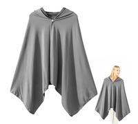 Derwrtup Sun Protection Cape, Lightweight, Soft, Quick-Drying Portable Hooded Cape, Long Hoodies for Mountaineering, Outdoor Sports, Cooling Scarf Cape for Men and Women