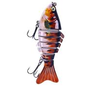 Derwrtup Swimming Bait Fishing Bait, Swimming Fishing Bait, Realistic Swimming Bait Fishing Lure, Pike Trout Tuna Bass Freshwater and Saltwater Fishing for Lakes, Rivers, Ponds