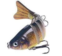 Derwrtup Swimming Bait for Bass Fishing, Swimming Bait Fishing Bait, Realistic Swimming Bait Fishing Lure | Professionals Freshwater Saltwater Barch Pike Angels Tool for Ponds, Streams, Lakes