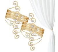 Derwrtup Tiebacks for curtains, rush back for curtains, elegant drape holdback, no pomping cleed drapery tiebacks for bedroom, bath, porridge house entry