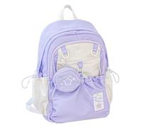 Derwrtup Travel Backpack for Teenagers | School Backpack with Multiple Pockets, Ergonomic Design Stylized for Daily Use of Young Children Adults in Casual Activities, purple, Consulte la descripción