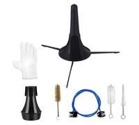Derwrtup Trumpet Care Set, 7-Piece Accessories for Restoration of Musical Instruments, Cleaning and Care Set for Brass Instruments, for Students, Enthusiasts, Beginners, Musicians