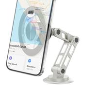 Derwrtup Vacuum Magnetic Smartphone Holder, Adjustable Non-Slip Stand, Strong Magnetic Mobile Phone Car Holder, for SUV Saloon Car Interior Road Travel Navigation