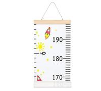 Derwrtup Wall Height Meter for Children - Removable Children's Wall Height Chart with Height Markings - Reusable Growth Calendar with Suspension for Home Family Apartment Playroom